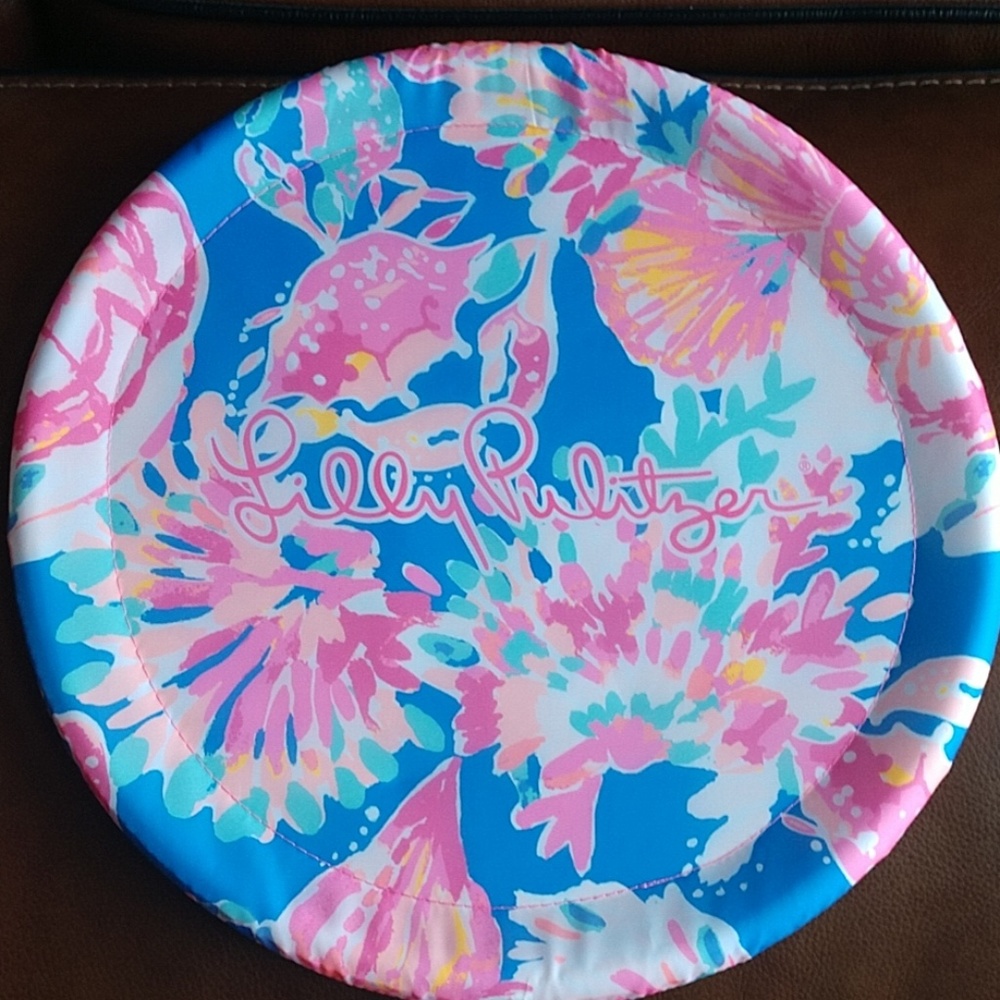Lilly Pulitzer multi color fabric frisbee